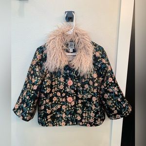 Ivy Jane black and pink boho coat